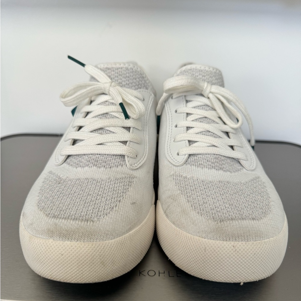 Vessi White Weekend Waterproof Knit Sneakers